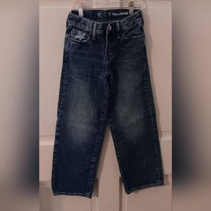 Gap Kids medium wash denim jeans boys size 7 90's loose style